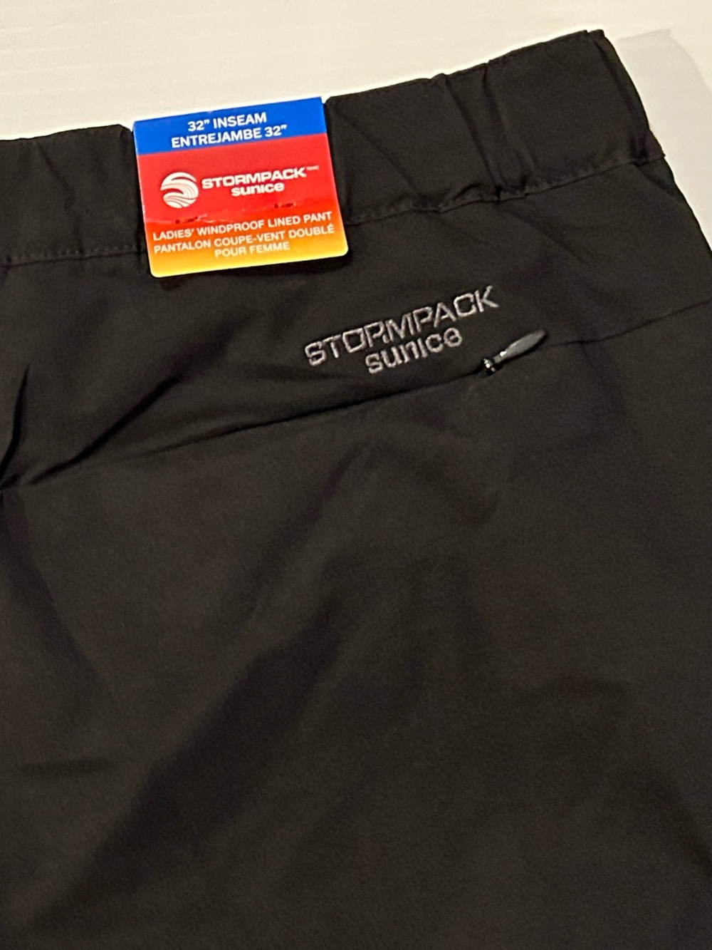 Sunice Stormpack fleece lined wind pants women’s large nwt